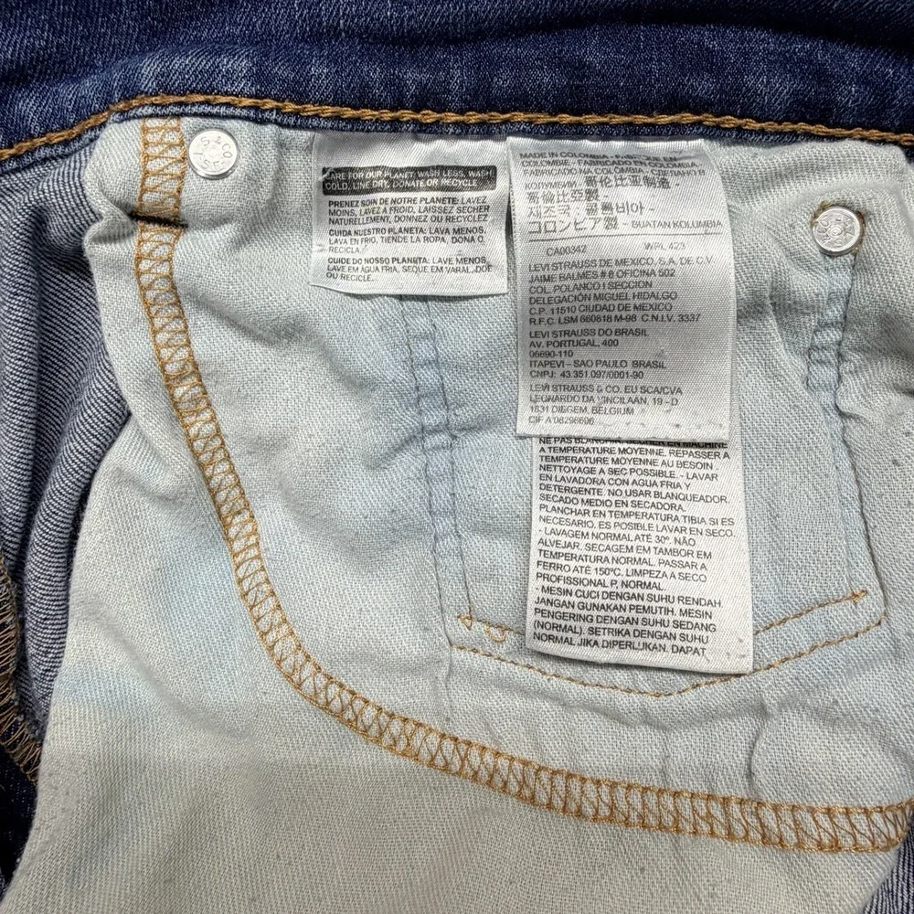 Levi's 505 Regular Fit Jeans Men's 34x30 Blue Medium Wash Straight Leg Denim